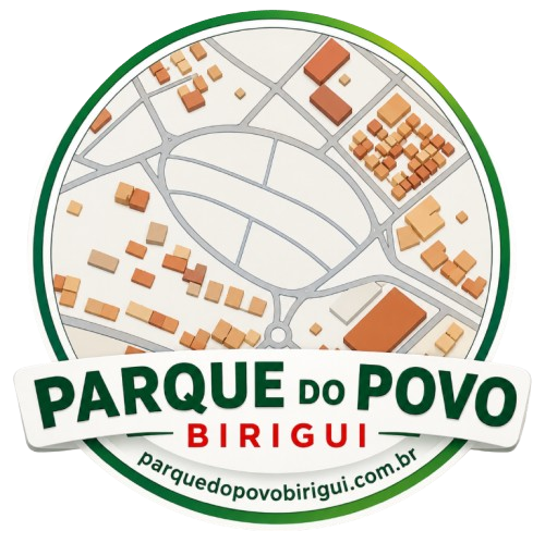 Vista aérea do Parque do Povo em Birigui - SP